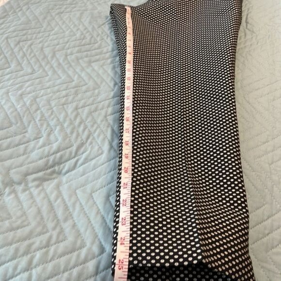 RSVP by Talbots black pants w/white & (tiny) gold design size 6 (petite) holiday - Picture 11 of 15